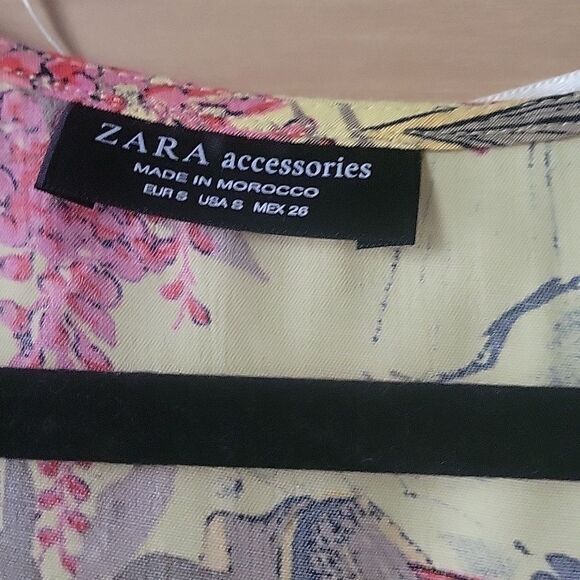 ZARA CottageCore Floral Blogger Festival Feminine Summer Mini Flowy Wrap Dress S - Picture 7 of 15